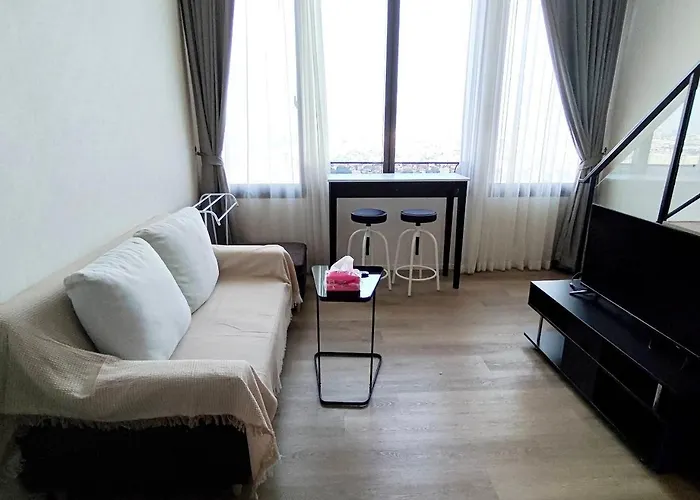 Apartment Bts Onnut Loft Quiet Netflix Rooftop Bar *