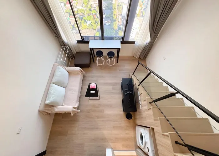 Bts Onnut Loft Quiet Netflix Rooftop Bar * Bangkok