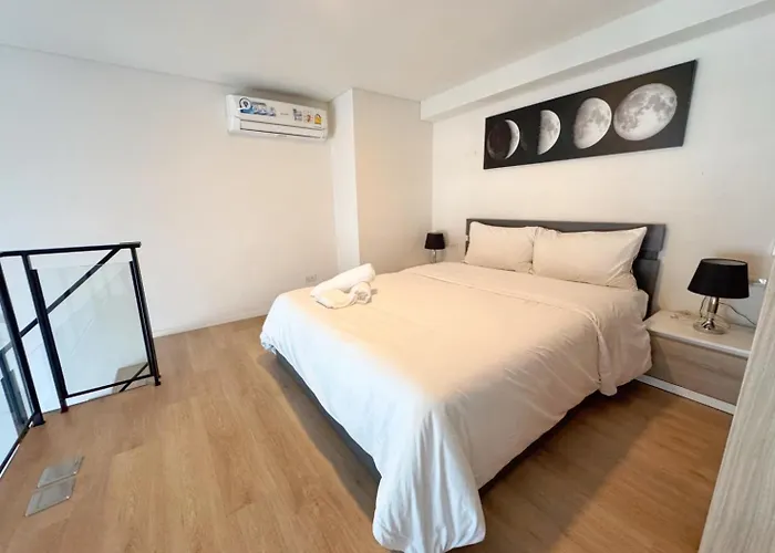 Apartment Bts Onnut Loft Quiet Netflix Rooftop Bar *